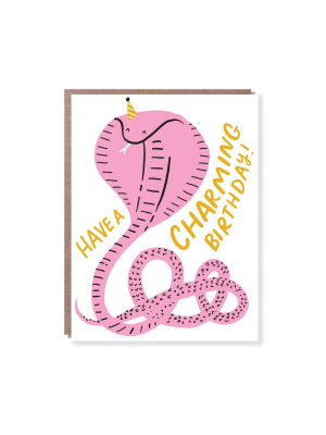 Charming Snake Birthday Card - Ep6