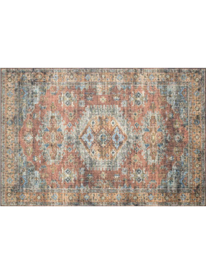 Terracotta/ Sky Skye Rug