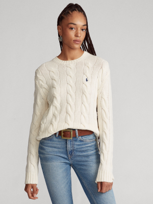 Cable-knit Crewneck Sweater