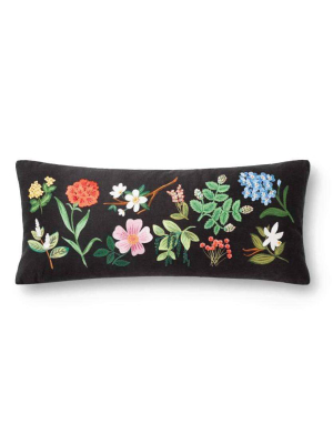 Loloi Rifle Paper Co. Pillow - Black/multi