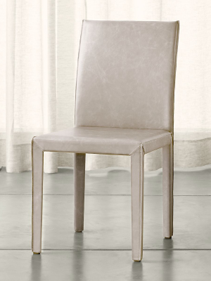 Folio Sand Top-grain Leather Dining Chair