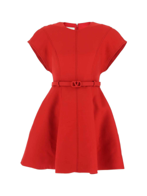 Valentino Vlogo Belted Mini Dress