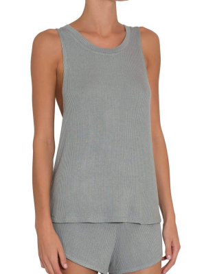 Eberjey Elon Muscle Tank Willow Green