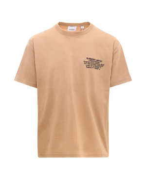 Burberry Coordinates Logo Printed T-shirt