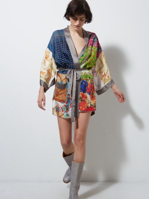 Upcycled Scarves Kimono