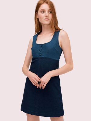 Denim Pinafore Dress