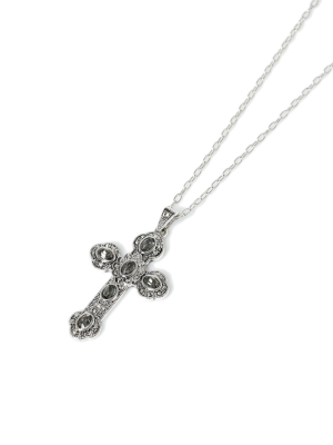 Statement Cross Necklace*