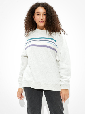 Ae Forever Oversized Crew Neck Sweatshirt