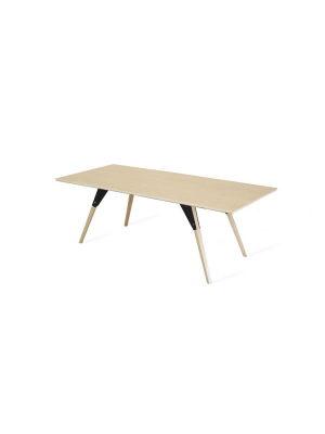 Clarke Thin Rectangle Coffee Table - Maple