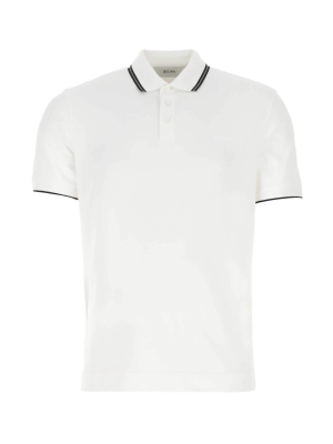 Z Zegna Stripe Detail Polo Shirt