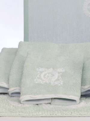 6pc Boho Towel Set Light Gray/white - Creative Bath