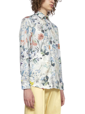 Etro Floral Print Long-sleeve Shirt