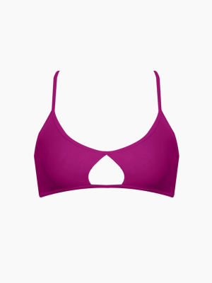 Spitfire Strappy Back Bikini Top - Purple