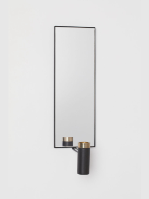 Mirrored Candle Sconce