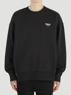 Alexander Mcqueen Logo Patch Crewneck Sweatshirt