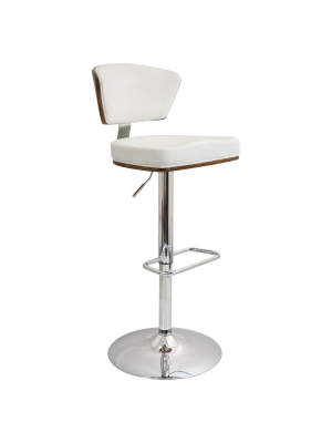 Ravinia Adjustable Barstool - White - Lumisource