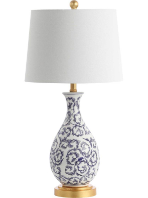 Avalyn Table Lamp Blue/white (set Of 2)