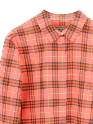 Burberry Tartan Print Buttoned Shirt