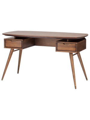 Nuevo Carel Desk Table - Walnut