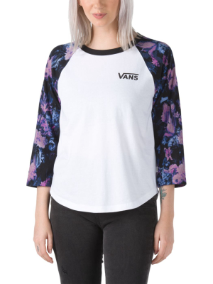 Drip Floral Raglan