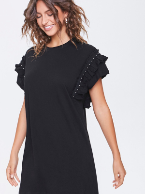 Ruffle-trim T-shirt Dress