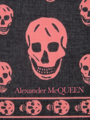 Alexander Mcqueen Classic Skull Print Scarf