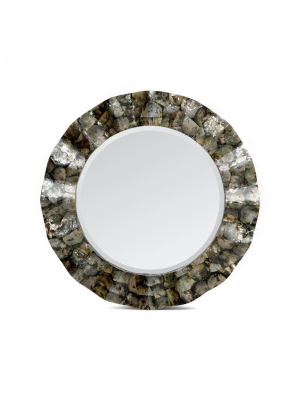 Blake Mirror Silver Mother Of Pearl