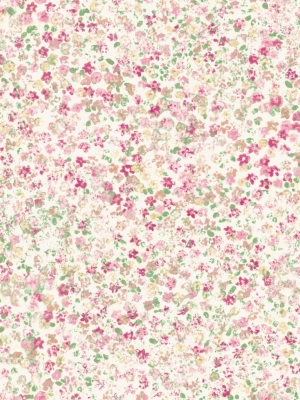 Meadow Wallpaper In Pinks From The Magnolia Home Vol. 3 Collection By Joanna Gaines