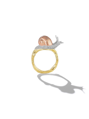 Wonderland Stackable Snail Twig Ring