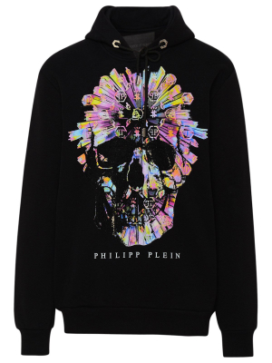 Philipp Plein Graphic Print Drawstring Hoodie