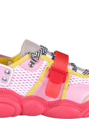 Moschino Roller Skates Teddy Lace-up Sneakers