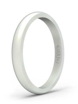 Elements Classic Halo Silicone Ring - Pearl