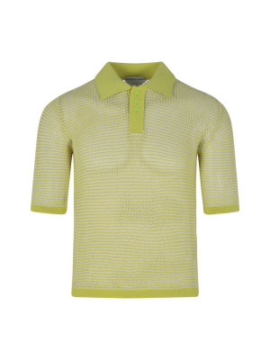 Bottega Veneta Fishnet Polo Shirt