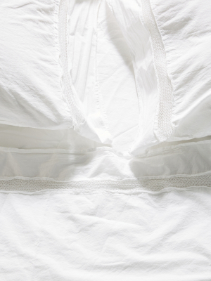 Washed Percale Clementine Sheet Set