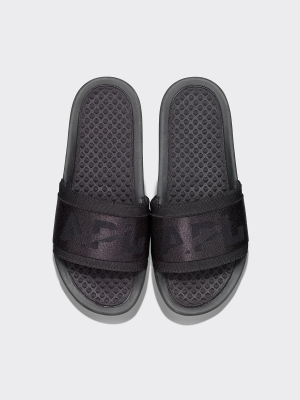 Women's Techloom Satin Slide Black