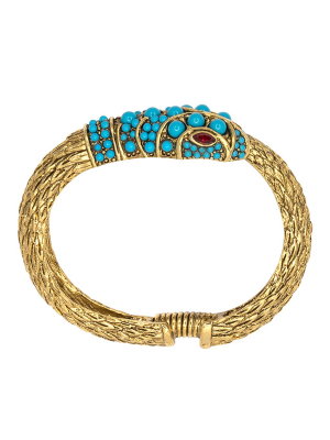 Antique Gold Snake Bracelet