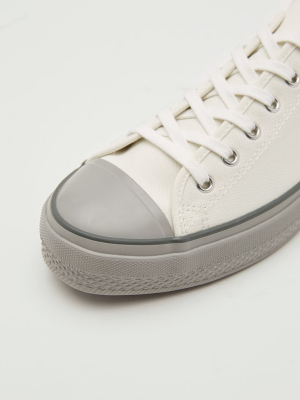 Canvas Low Sneakers In Gray