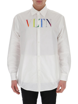 Valentino Vltn Logo Print Shirt