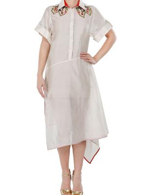 Panelled Shirt Dress