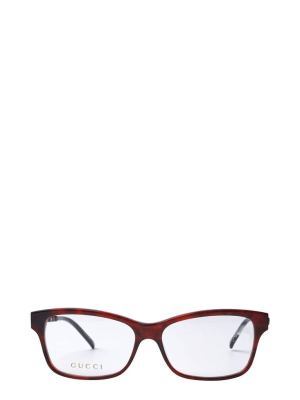 Gucci Eyewear Rectangular Frame Glasses