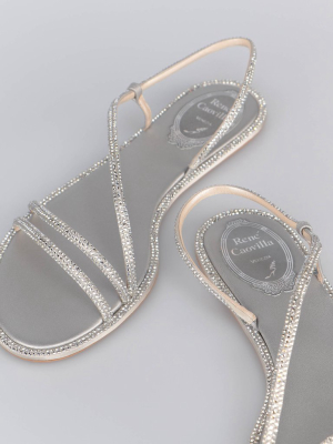 René Caovilla Alin Embellished Strapped Sandals