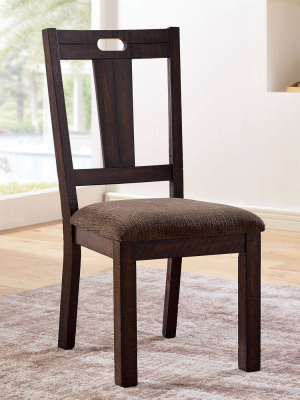 Set Of 2 Hawthorne Padded Seat Side Chair Brown - Homes: Inside + Out