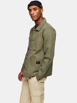 Khaki Denim Chore Jacket