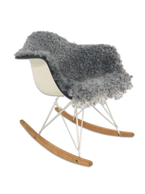 Rar Rocking Chair In Gotland Sheepskin