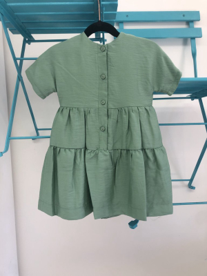 Nove Green Tiered Dress