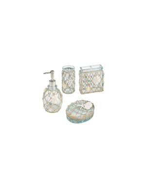 Seaglass 4 Pc Bath Accessory Set