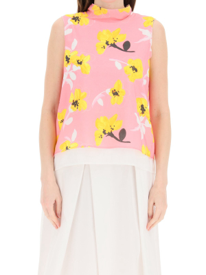 Marni Floral Print Tank Top