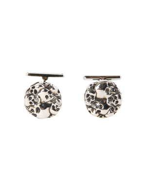 Alexander Mcqueen Skull Motif Cufflinks