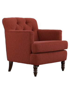 Suzanne Chair - Sangria Red Chenille - Handy Living