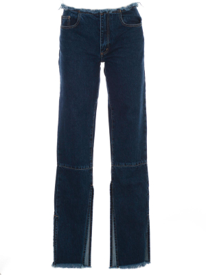 Marques'almeida Split Hem Straight-leg Jeans